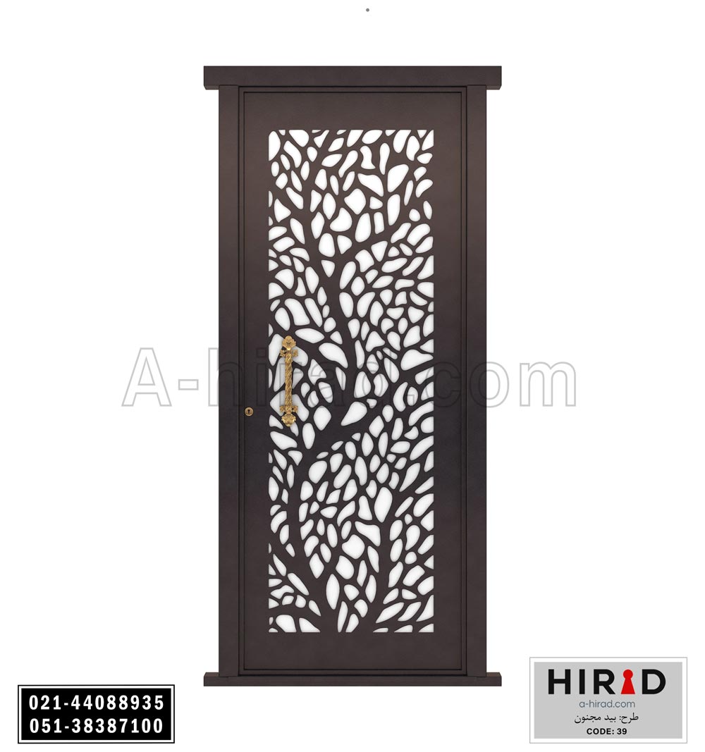 درب فلزی لیزری تک لنگه هیراد کد 1039 عرض 108 ارتفاع 223 